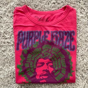 Jimi Hendrix Purple Haze T-Shirt. Women's Medium. A.V.E. L.A. Inc.